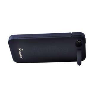   Kiwibird Battery Slim Case Led 1400mAh FC8 V2 for iphone 4 4s    Black