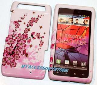 Verizon Motorola Droid Razr Cherry Blossom Flowers Hard Cell Phone 