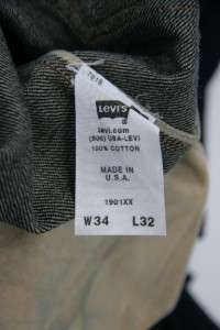 Levis LVC 1901 501 XX Jean Style#501010004 34X32  