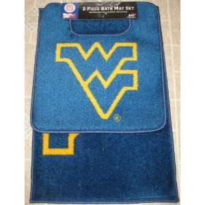  NCAA West Virginia Mountaineers 2 Piece Bath Mat Set 