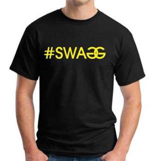 SWAGG Shirt Pauly D MTV Jersey Shore swag Black T Shirt SWAGG  