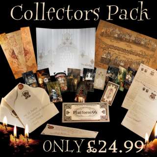 Harry Potter / Hogwarts ULTIMATE COLLECTORS Package Letter,Tags 