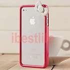   Bumper Frame Cover Protector Case With Bow for APPLE iPhone 4 4G 4S