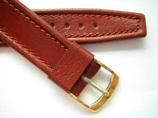 Stone red calf leather old stock 60s watch band 18 mm  