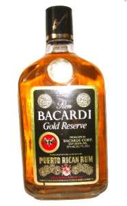Discontinued BACARDI Rum Gold Reserve 375ml OLD & RARE  