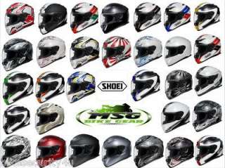 Shoei XR1100 MOTORCYCLE HELMET ALL DESIGNS + 2 VISORS  