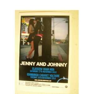  Jenny And Johnny Poster Handbill Band Shot Everything 