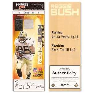  Reggie Bush Autographed Rookie Ticket with Home Opener 