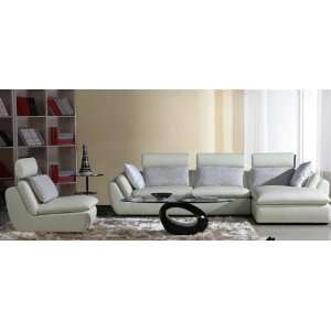 Italian Leather Sectional Sofa Set   Emanuelle Leather Sectional with 