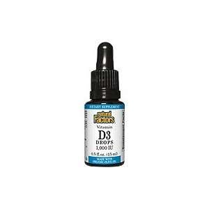  Vitamin D3 Drops 1000IU   Made with Organic Olive Oil, 0.5 