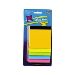  Step Notes, Assorted, 150 Sheets, Bright, 3 Pads/Pack 