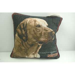  New Rug Barn  Old Timer Yellow Lab Throw Pillow