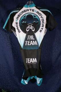 EUC Green Black VOLER The TEAM Cycling Skinsuit Top S  