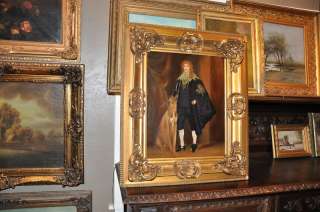 Fantastic Old Master Painting Dutch Royal with Dog  