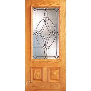   Brazilian Mahogany Entry Door with Rectangle Glass