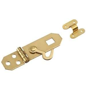  HASP 3/4X2 3/4 WITH HOOK/BRIGHT BRASS