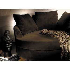  Avenue Six Roundabout Circle Lounger Textured, Chocolate 