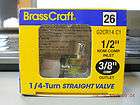 BrassCraft G2CR14 C1 1/4 Turn Straight Valve. 1/2 N
