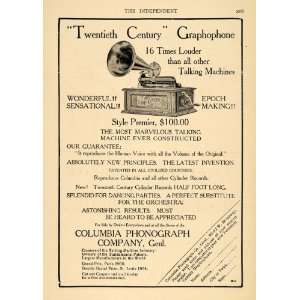 1905 Ad Columbia Phonograph Co. Musical Graphophone   Original Print 