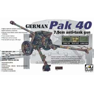  Pak 40 7.5cm Anti Tank Gun 1 35 AFV Club Toys & Games
