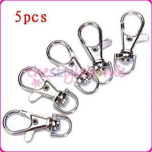   Silver Metal Swivel Lobster Clasps Clips for Key Ring KeyChain DIY