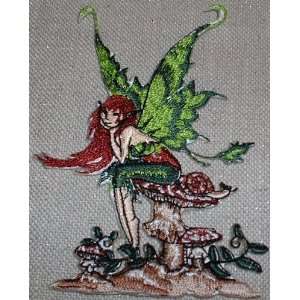  Amy Brown Fairy Thinking of You Embroidered PATCH 