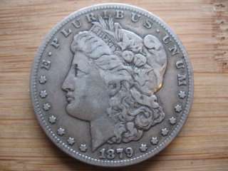 1879 CC, Morgan Silver Dollar, Very Nice Detail, Nice Original Coin 