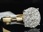 LADIES 10K WHITE GOLD BLACK DIAMOND SOLITAIRE ENGAGEMENT RING WEDDING 