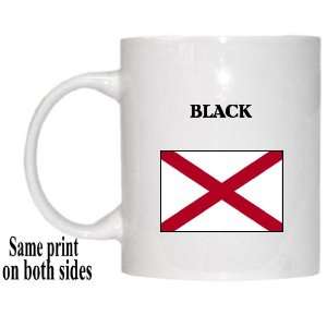  US State Flag   BLACK, Alabama (AL) Mug 