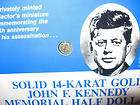 MINI 1974 JOHN F. KENNEDY 22KT GOLD HALF DOLLAR COIN  
