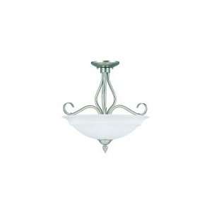 Savoy House KP SS 111 3 69 Polar 3 Light Flush Mount in Pewter with 