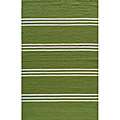 Indoor/ Outdoor South Beach Lime Stripes Rug (39 x 59) Today 