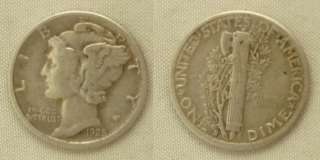 Mercury Dime 1928 S lg S XF  