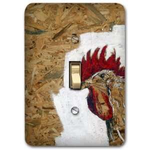 Rooster Farm Animal Country Metal Light Switch Plate Cover Home Decor 