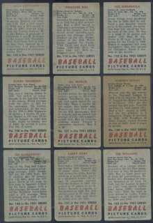1951 Bowman Complete SET Mantle Ford Berra Mays Reese GD to VG  