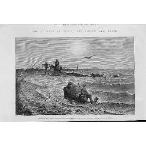  Cause Of Cholera Egypt The Shore At Damietta 1883