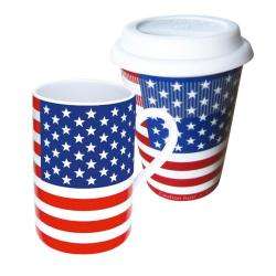   to Stay and Coffee to Go American Flag Mugs (Set of 2)  