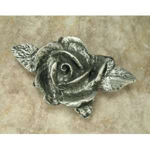   Home Cabinet Hardware 115 Single Rose Lg Pull Bronze with Verde Wash