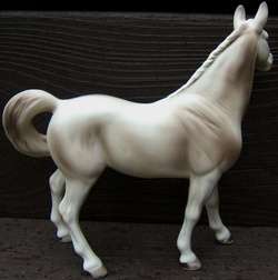 Vintage ENESCO SMOKY WHITE Ceramic HORSE Figurine JAPAN 1950s  