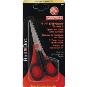  Red Dot Embroidery Scissors 4 1/2 Knife Edge