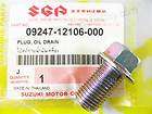 09247 12106 SUZUKI DRAIN PLUG BOLT DR250 DR800 GF125 AN100 DR Z400 DR 