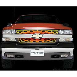 Chevy Silverado HD 2001 02 Flaming Inferno Stainless Steel Grill 