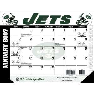 New York Jets NFL 2007 Office Desk Calendar  Sports 