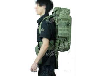 Airsoft Molle Extended Full Gear Dual Rifle Backpack OD  