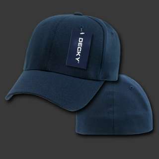 NAVY BLUE FLEX FIT ULTRA FIT BASEBALL CAP HAT CAPS HATS  
