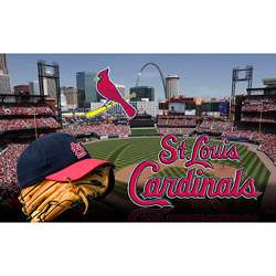 St Louis Cardinals Full Color Door Mat  