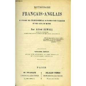 Dictionnaire Francais Anglais A Elwall  Books