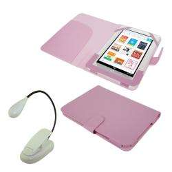 Deluxe  Nook COLOR Leather Case/ LED Light   