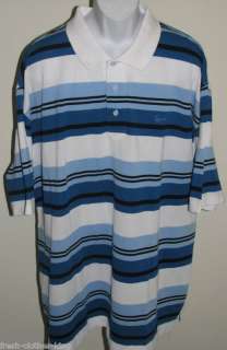 KARL KANI New Mens White & Blue Polo Shirt Size 3XL Big & Tall  