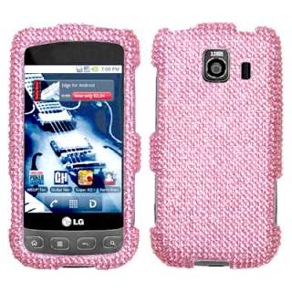 BLING Hard Phone Cover Case FOR LG OPTIMUS S LS670 Pink  